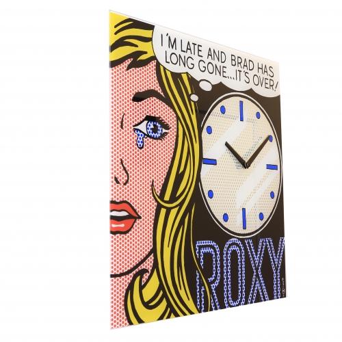 Nextime klok 8153 cinema date, 43x43.2 cm, wall, black multi-color