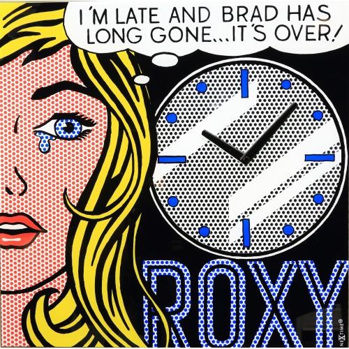 Nextime klok 8153 cinema date, 43x43.2 cm, wall, black multi-color