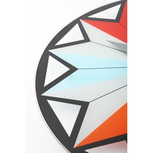 Load image into Gallery viewer, Nextime klok 8163 circus, ø43 cm, wall, black multi-color
