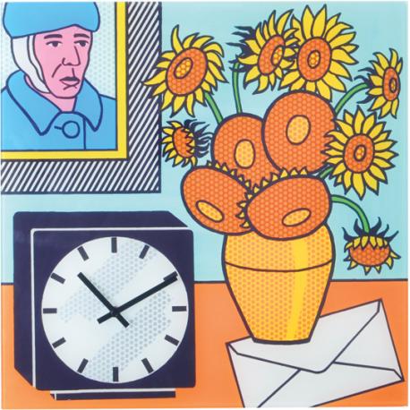 Load image into Gallery viewer, Nextime klok 8170 go van go, 43x43 cm, wall, multi-color
