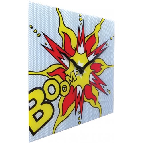 Load image into Gallery viewer, Nextime klok 8173 boom, 43x43 cm, wall ,red yellow white
