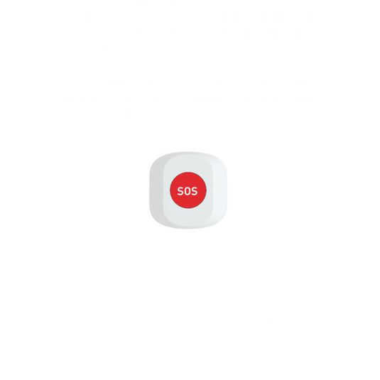 Woox r7052 smart sos button, wifi 2.4 ghz, zigbee 3.0, amazon alexa google assistant, 30m, white
