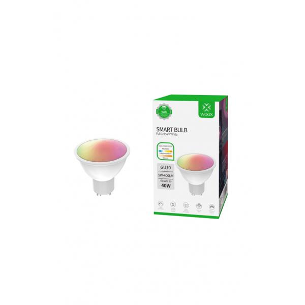 Load image into Gallery viewer, Woox r9076 smart rgb spot, wifi, gu10, cct, google assistant amazon alexa
