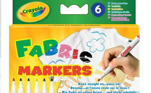 Crayola - 6 textielstiften
