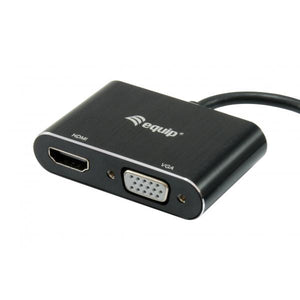 Equip 133386 usb to hdmi vga adapter, usb 3.2 gen 1 type-a, hdmi output, 1920 x 1080 pixels