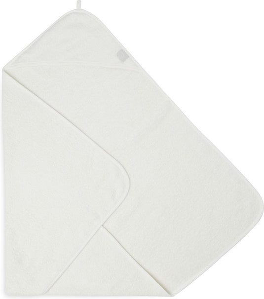 Jollein - badcape - beige - 100% badstof katoen - baby handdoek met badcape, omslagdoek, badponcho - 75x75 cm