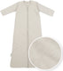 Meyco baby slub baby slaapzak met afritsbare mouwen - greige - 110cm - 2.5 tog