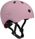 Scoot ride helmet – kinderhelm – s 51-55 cm – led achterlicht – magnetische sluiting – verstelbaar – wildberry