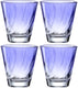 Leonardo twist drinkglas 215ml blauw - set 4