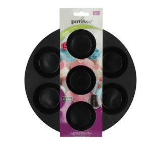 Patisse airfryer siliconen muffinvorm 7 vaks 21 cm | 3 stuks