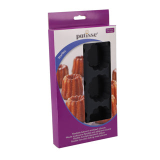 Patisse starflex mini taartvorm 6 vaks 29 x 17 cm | 2 stuks