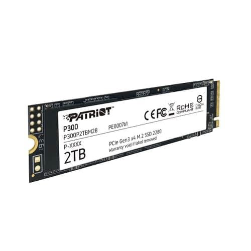 Afbeelding laden in galerijviewer, Patriot p300p2tbm28 p300 ssd, 2tb, m.2 2280, pcie 3x4, nand, hmb cache, 2100 1650 mb s, 290k iops
