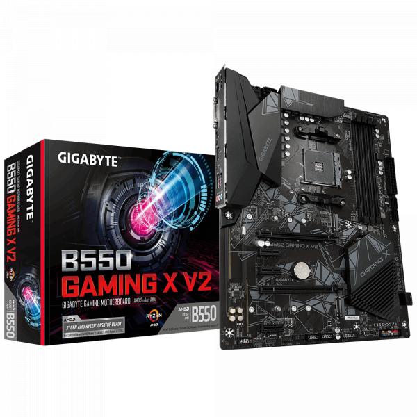 Load image into Gallery viewer, Gigabyte b550 gaming x v2, atx, amd ryzen, am4, 4x ddr4, 3200 mhz, m.2, 100 gbe, tpm
