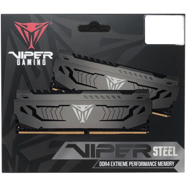 Load image into Gallery viewer, Patriot pvs416g360c8k viper steel dual-channel kit, 16gb, dimm ddr4, 3600 mhz, cl18, 1.35v
