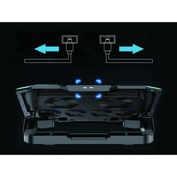 Load image into Gallery viewer, Conceptronic thyia01b thyia ergo 6-fan gaming laptop cooling stand, 17 43.2 cm, 6 pc(s) buttons,
