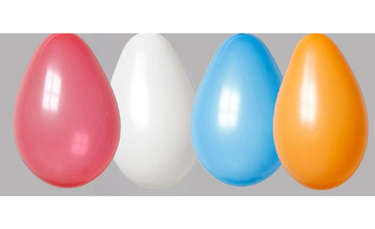 Globos zak 100 ballonnen ro wi bl or