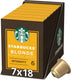Starbucks by nespresso capsules blonde espresso roast - 7 doosjes x 18 koffiecups - voordeelverpakking