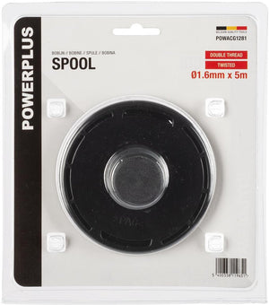 Powerplus spoel met getorste draad powacg1281 - lengte 5 m - 1,6 ᴓ - grastrimmer, bosmaaier, multitool