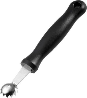 Westmark uitscheplepel tomatensteelverwijderaar, met gekarteld randje, ø 2,1 cm, lengte: 16,6 cm, roestvrij staal kunststof, gentle, zwart, 28202270