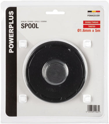 Powerplus spoel met getorste draad powacg1281 - lengte 5 m - 1,6 ᴓ - grastrimmer, bosmaaier, multitool