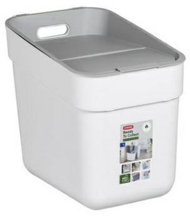Curver ready to collect prullenbak - 20 liter - wit