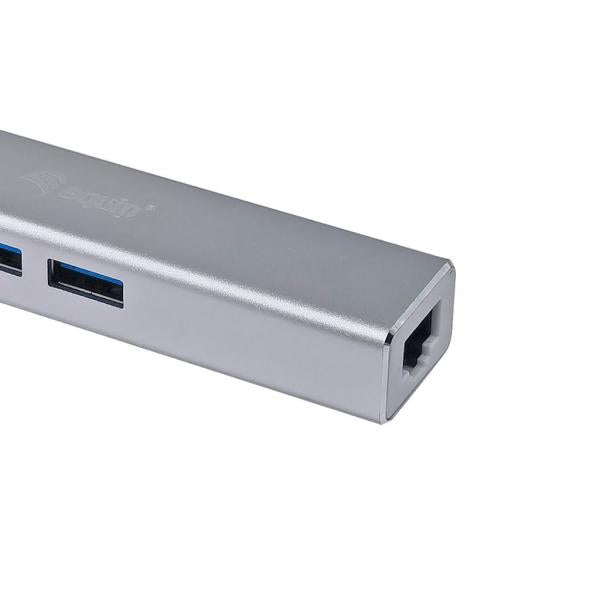 Load image into Gallery viewer, Equip 133481 usb-c to 3-port usb 3.0 hub with gigabit adapter
