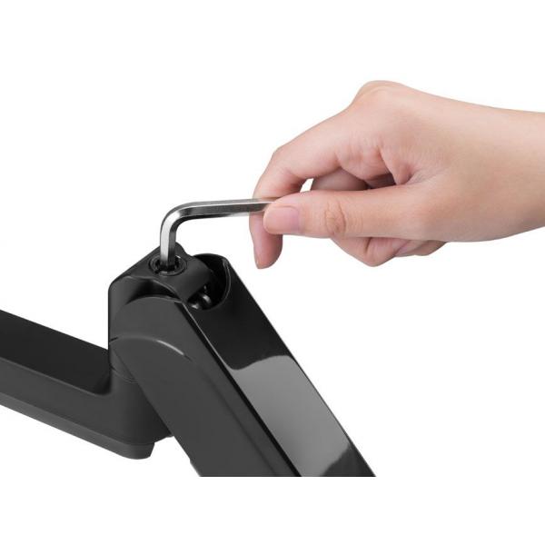 Load image into Gallery viewer, Equip 650134 17 -27 triple monitor desk mount bracket, clamp, 21 kg, 75 x 75 mm, 100 x 100 mm
