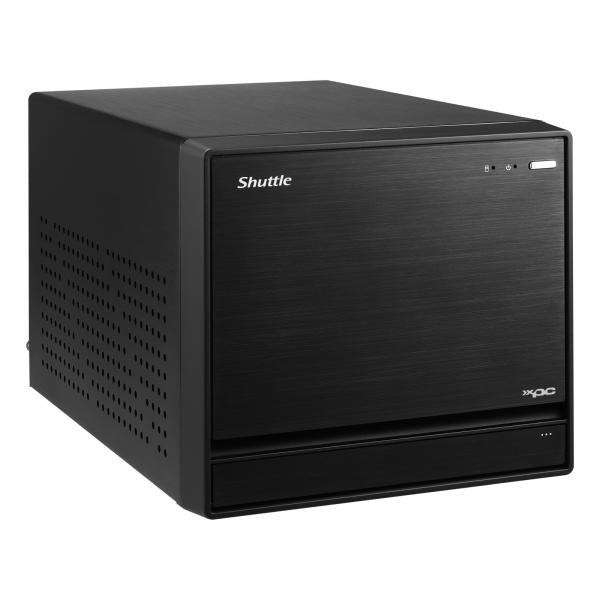 Load image into Gallery viewer, Shuttle sh570r8 black xpc slim cube pc barebone, 13l sized, lga1200, 4x ddr4, dimm, wi-fi 5, 500 w
