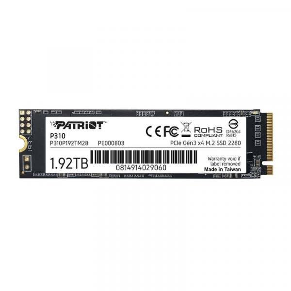 Afbeelding laden in galerijviewer, Patriot p310p192tm28p310 p310 ssd, 1920 gb, m.2 2280, retail, 2100 1800 mb s, 280k 250k iops
