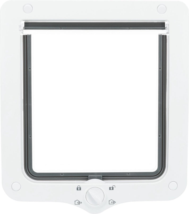 Load image into Gallery viewer, Trixie 4-weg kattenluik xl inclusief tunnelstuk wit
