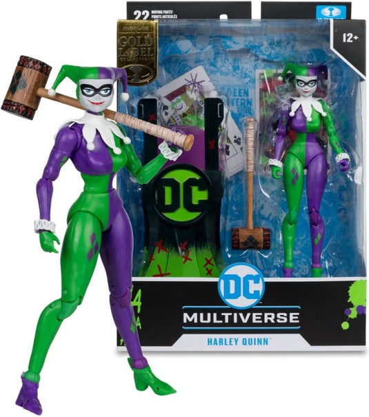 Mcfarlane toys dc multiverse action figure harley quinn (dc classic) jokerized (gold label) 18 cm action figuur