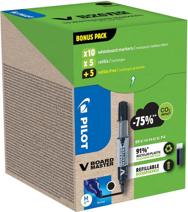 Pilot whiteboard-marker greenpack zwart