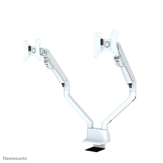 Neomounts neomounts fpma-d750dwhite2flat screen desk mount, clamp grommet, dual-mount, 10 32 inch