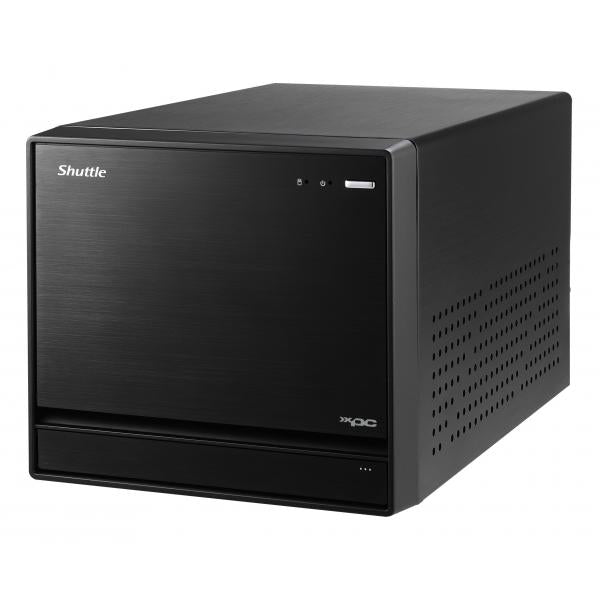 Load image into Gallery viewer, Shuttle sw580r8 black xpc cube pc barebone, lga1200, intel, 4x ddr4, dimm, m.2, 500w 80+ gold
