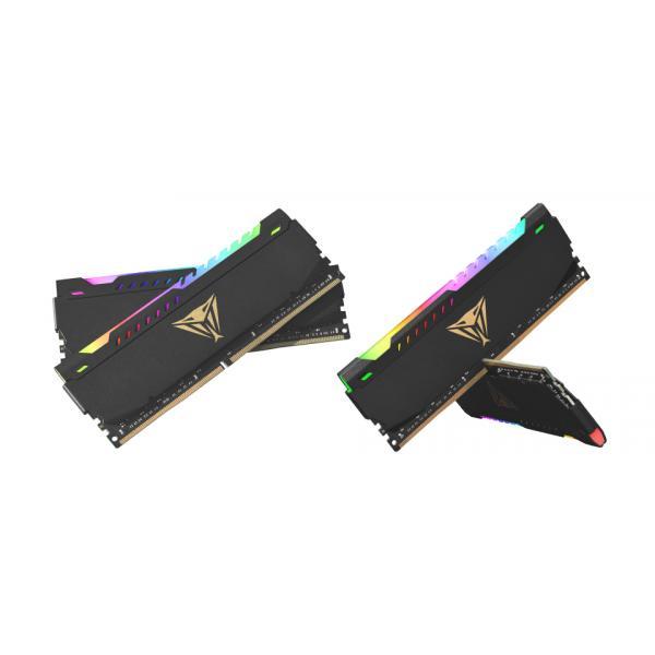 Load image into Gallery viewer, Patriot pvsr416g320c6k viper steel rgb dual-kit, dimm, 16gb, ddr4, 3200 mhz, black, hs
