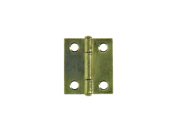 Afbeelding laden in galerijviewer, Mack 1013502 - 2 smalle scharnieren messing h 25 x b 18 mm | 5 stuks
