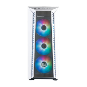 Cooler master mb520-wgnn-s00 masterbox 520 mesh white, atx, midi, edge-to-edge transparent window