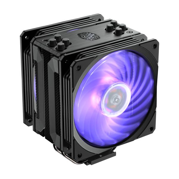 Load image into Gallery viewer, Cooler master rr-212s-20pc-r2 hyper 212rgb black edition w lga1700, 120mm, 650-2000 rpm, 4-heatpipe
