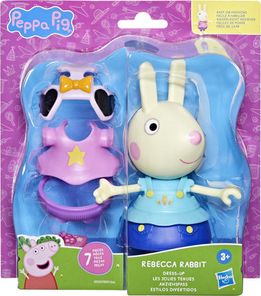 Hasbro peppa pig-speelgoed kelly konijn-aankleedfiguur van 15 cm, met 6 modeaccessoires, peuterspeelgoed, 3+