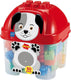 Ecoffier ecoiffier abrick bouwblokken hond in opbergbox - 50dlg.