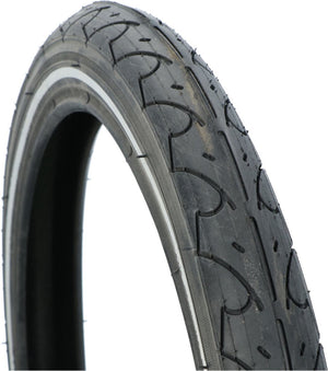 Dresco buitenband steet - bandenmaat 16 x 1.75 – etrto maat 47-305 - optimale grip bij alle weersomstandigheden - lage rolweerstand – hoge lekbestendigheid - zwart