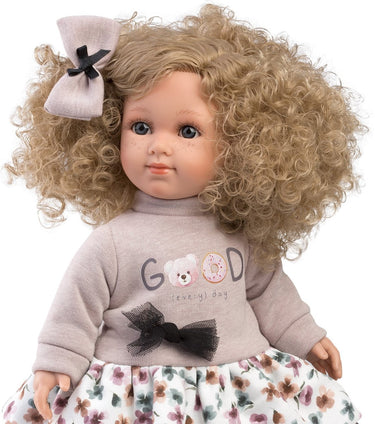 Llorens pop elena met blond krullend haar 35 cm