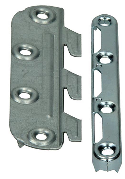 Afbeelding laden in galerijviewer, Mack 1013463 - set van 4 ledikanthaken blank 135mm | 5 stuks
