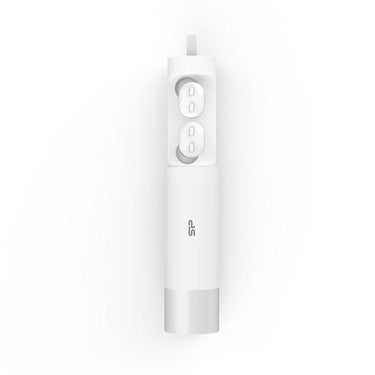Silicon power sp5mwasybp81bt0w blast plug bp81 headset, wireless bluetooth 5.0, calls music, white
