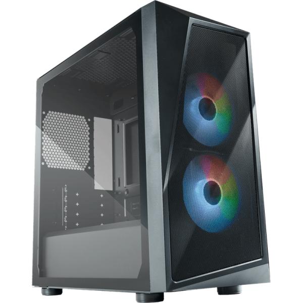 Load image into Gallery viewer, Cooler master cp320-kgnn-s00 cmp 320, matx, midi-tower, 120mm, window, argb, black
