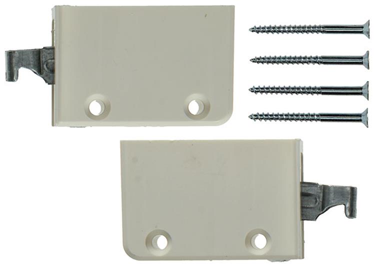 Afbeelding laden in galerijviewer, Mack 1015834 - 2 kastophangers wit | 10 stuks
