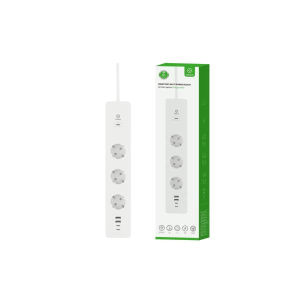 Load image into Gallery viewer, Woox r6132 smart powerstrip eu, schucko, 3680w, 16a, eee 802.11b g n wifi bluetooth 4.2
