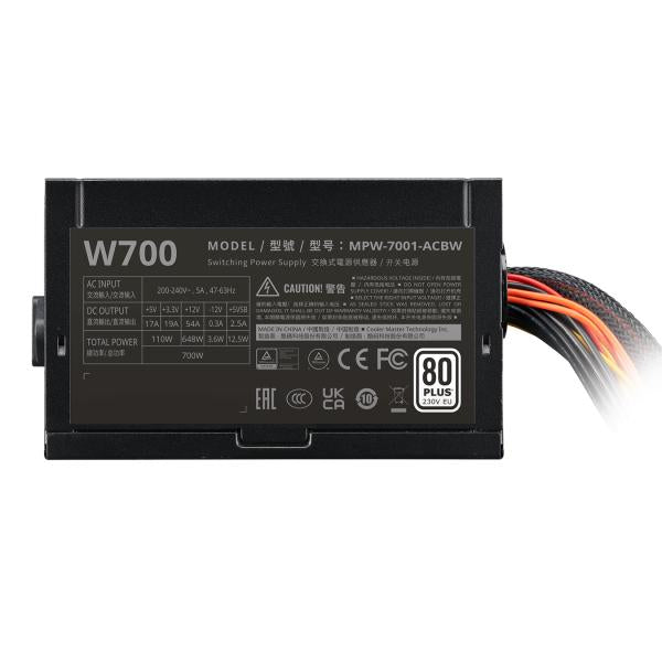 Load image into Gallery viewer, Cooler master mpw-7001-acbw-beu elite nex w700 230v, atx, 700w, apfc+, 82%, 120mm
