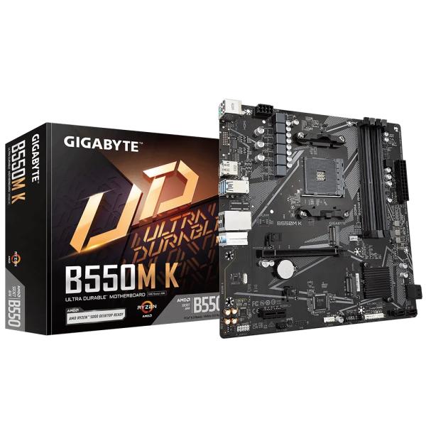 Load image into Gallery viewer, Gigabyte b550m k, amd, socket am4, b550, ddr4, dual pcie 4.0 3.0 m.2
