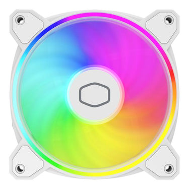 Cooler master mfl-b2dw-21np2-r2 masterfan mf120 halo2 white edition, 120mm, 27 db, 51.88 cfm, white